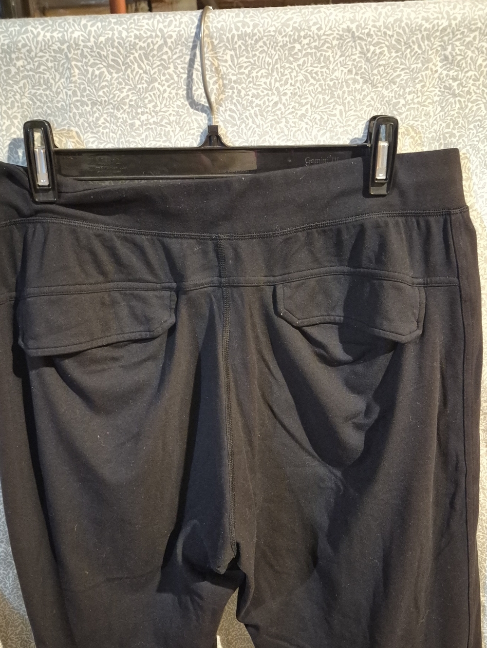 Womens Black Jogger Pants - Comfortable Everyday Wear - Picture 2 of 2
